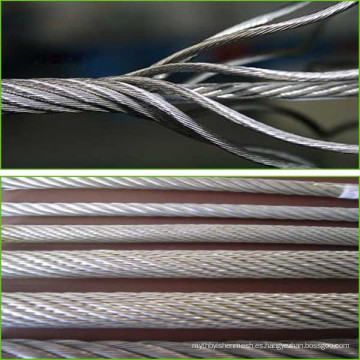 7x19 acero galvanizado precio de cable de acero inoxidable